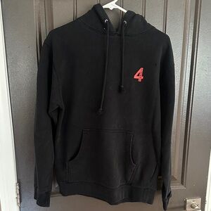 Black 4Hunnid Hoodie with Red Logo